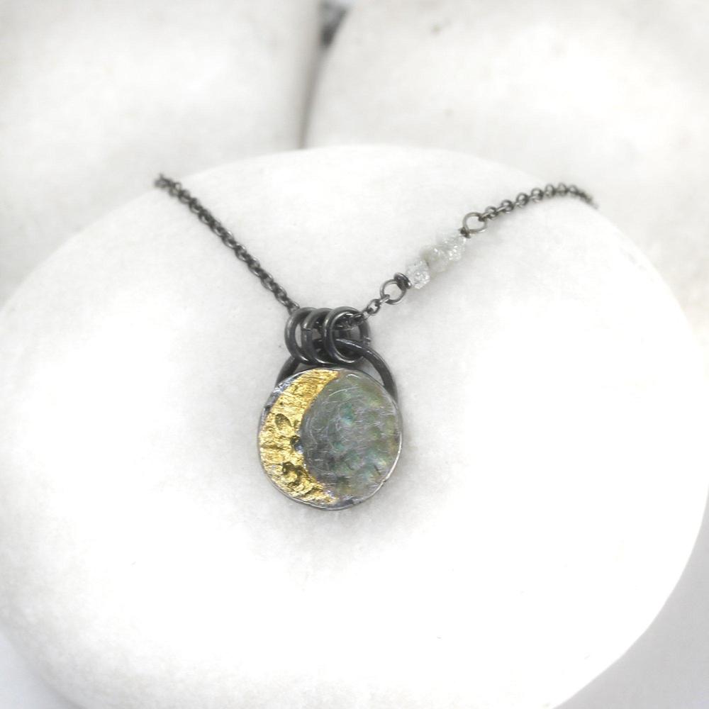 Moon Illusion Necklace in Harvest – Wisdom River Designs