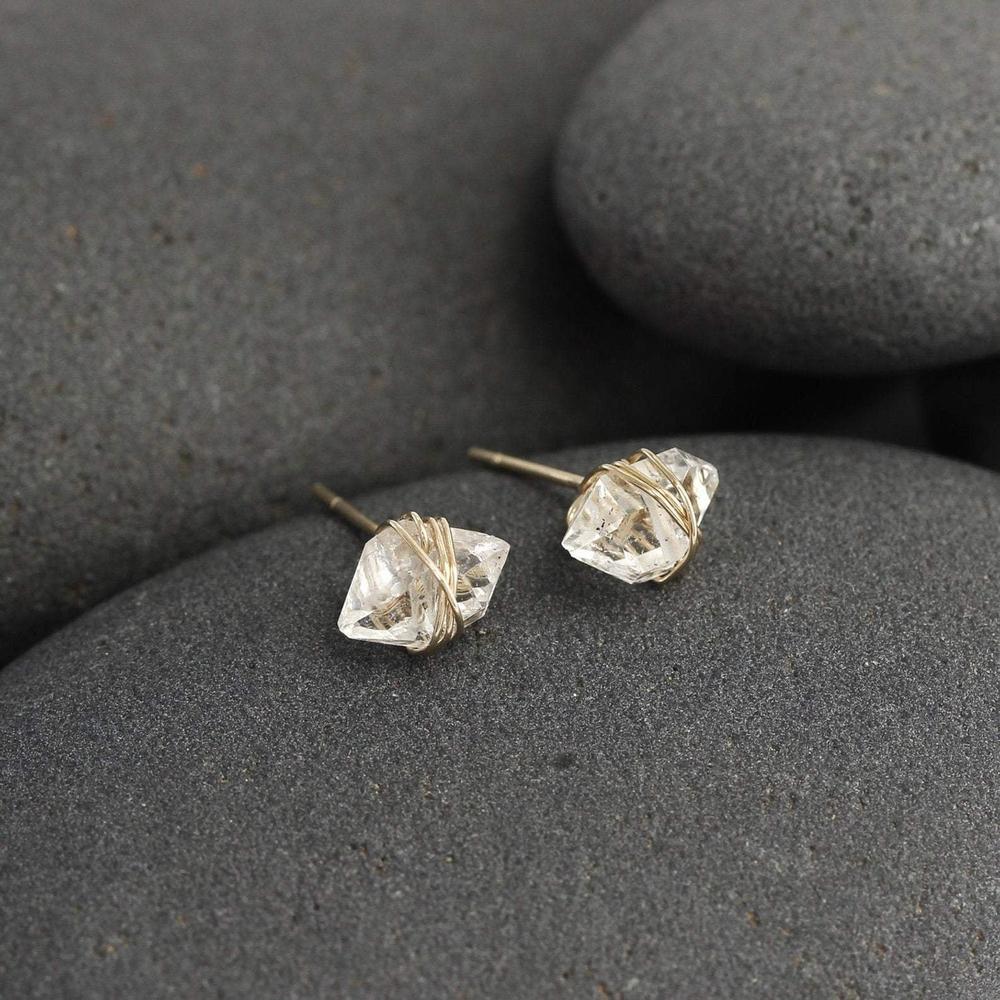 Baby Herkimer Stud Earrings