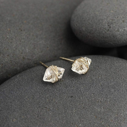 Baby Herkimer Stud Earrings