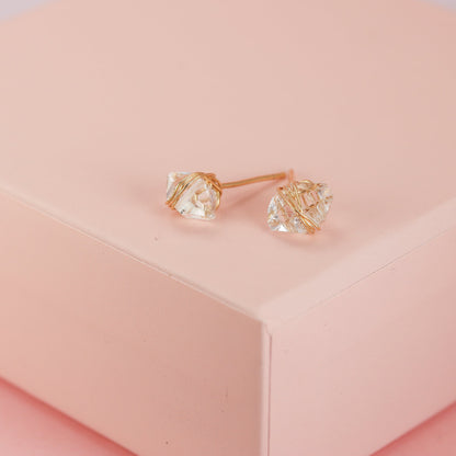 Baby Herkimer Stud Earrings