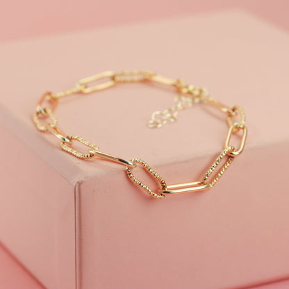 Chunky Paperclip Chain Bracelet