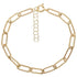 Chunky Paperclip Chain Bracelet in Gold