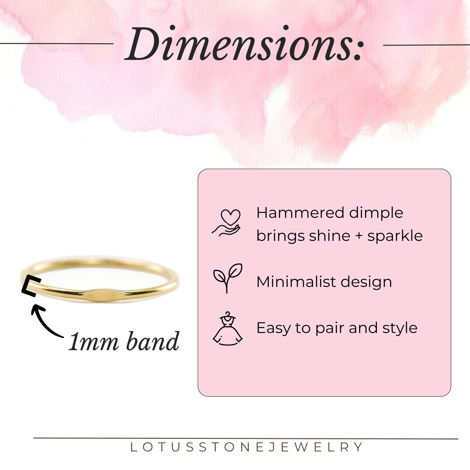 Dimple Stacking Rings