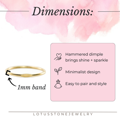 Dimple Stacking Rings