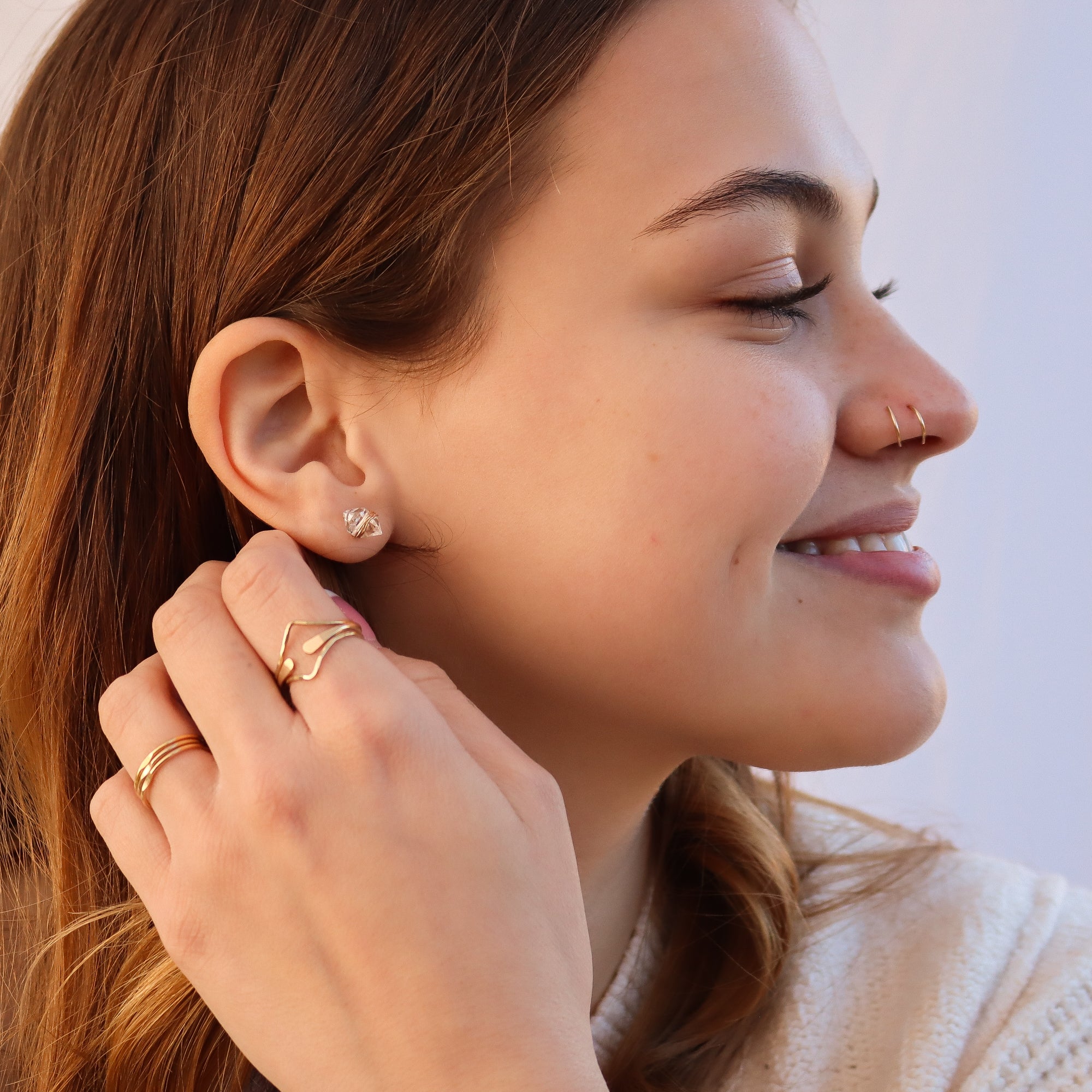 Dimple Stacking Rings