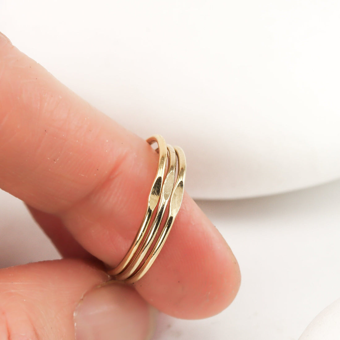 Dimple Stacking Rings