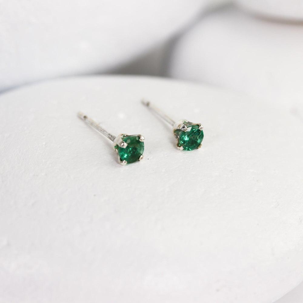 Emerald Mini Studs