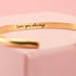 Engraved Gold Cuff