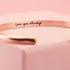 Engraved Rose Gold Cuff