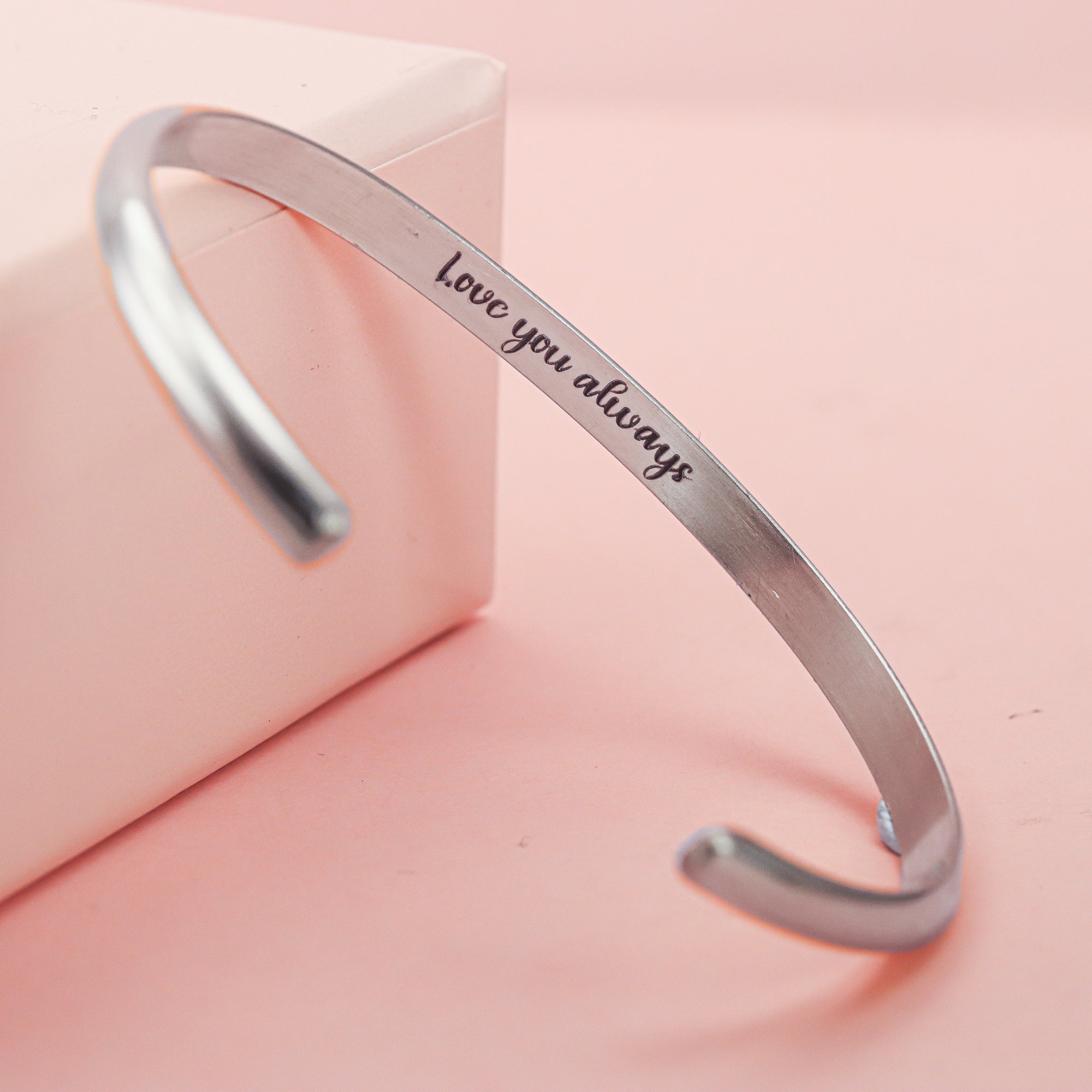 Engraved Silver Cuff