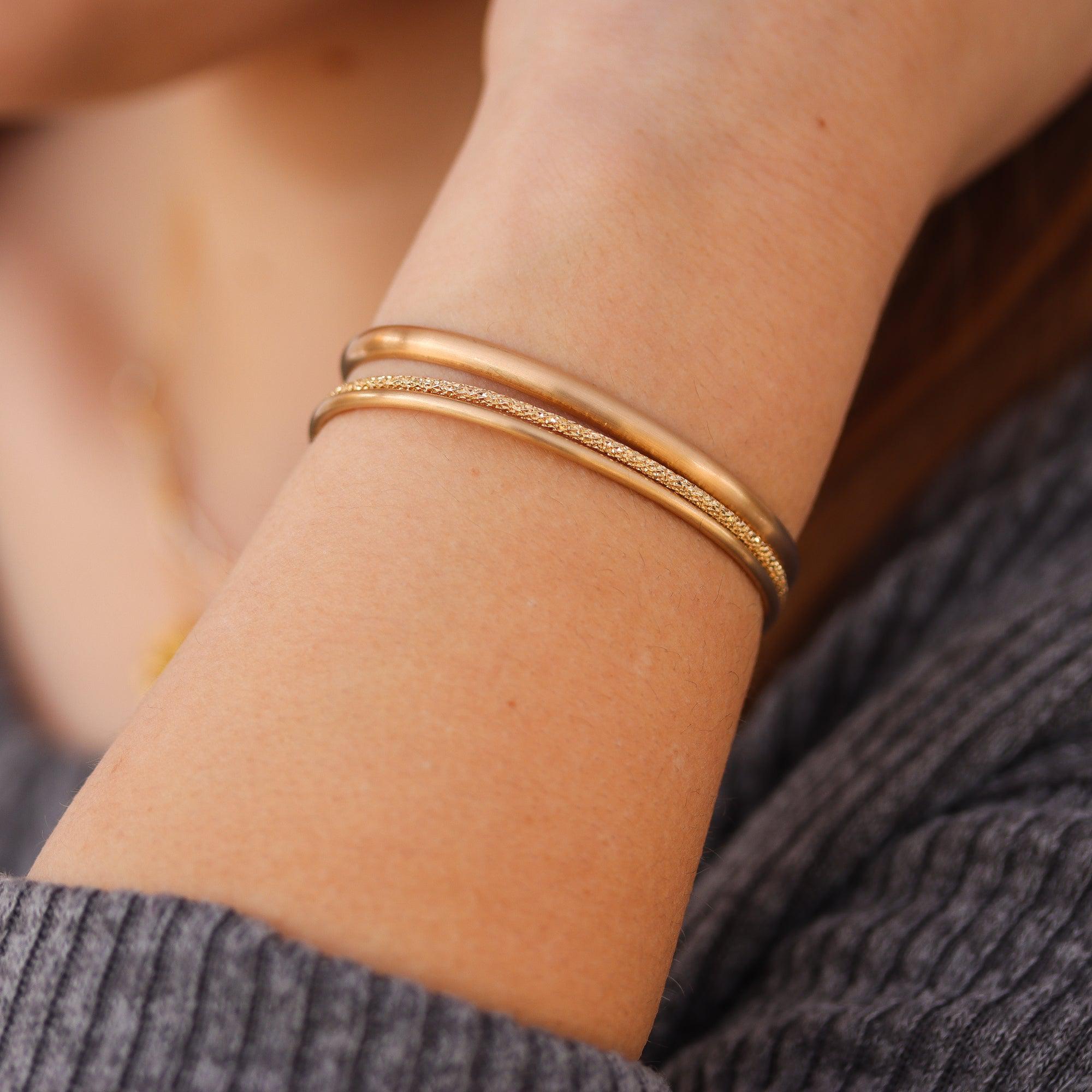 Gold Stardust Cuff Bracelet