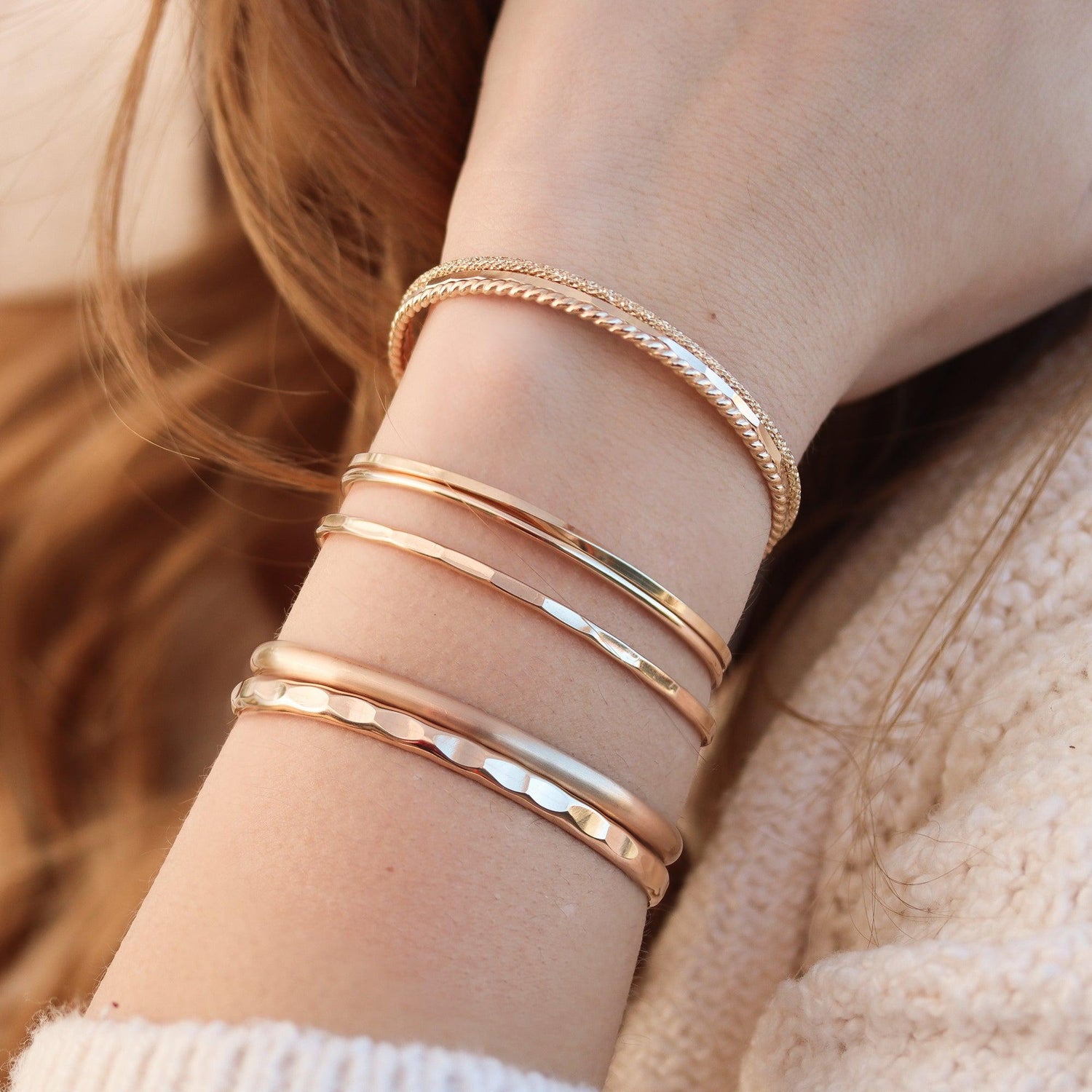 Gold Stardust Cuff Bracelet