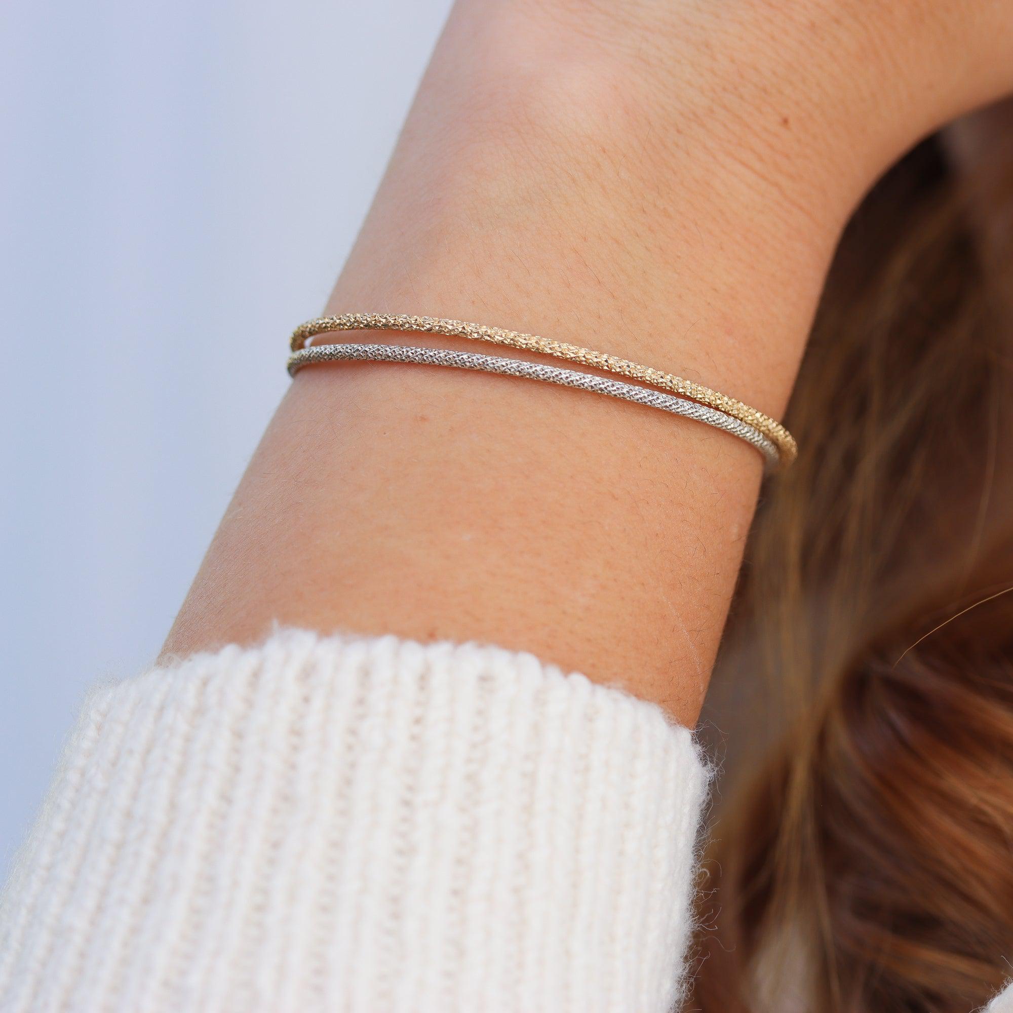 Gold Stardust Cuff Bracelet