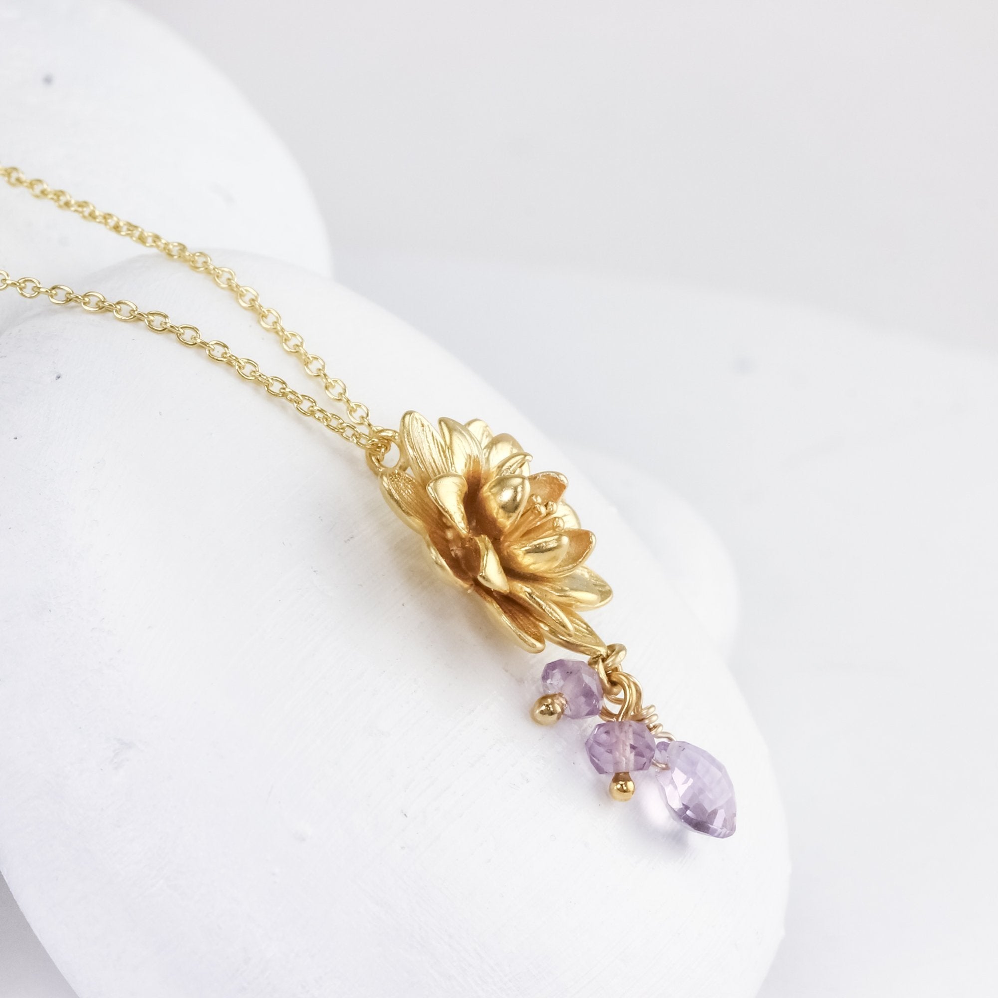 Golden Lotus Necklace