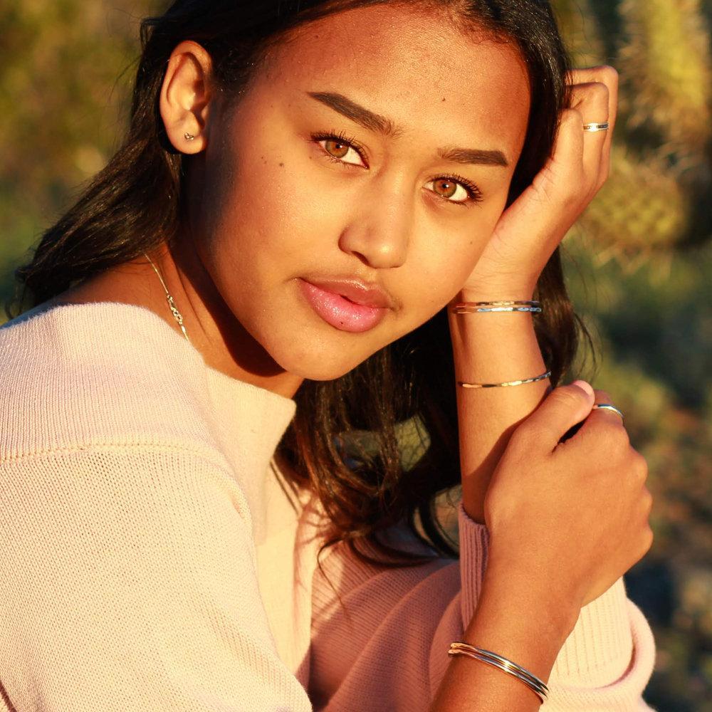 Hammered Gold Signature Cuff Bracelet