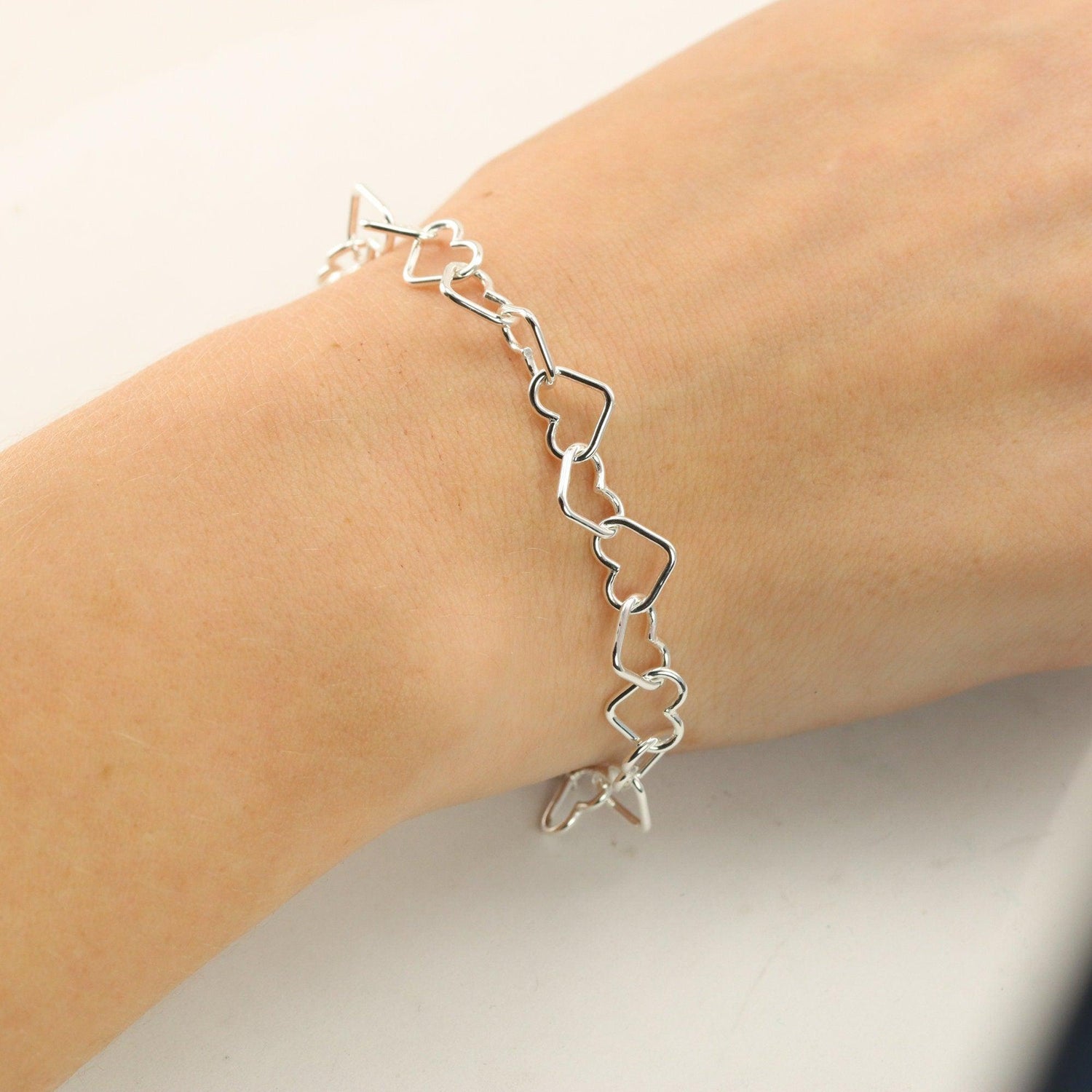 Heart Chain Link Bracelet