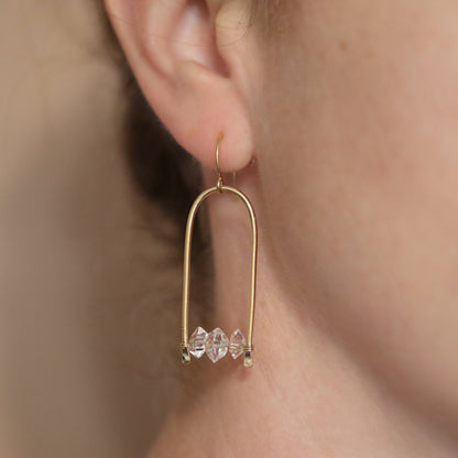 Herkimer Arch Earrings