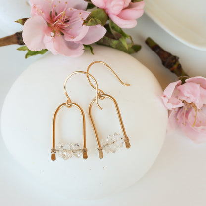 Herkimer Arch Earrings