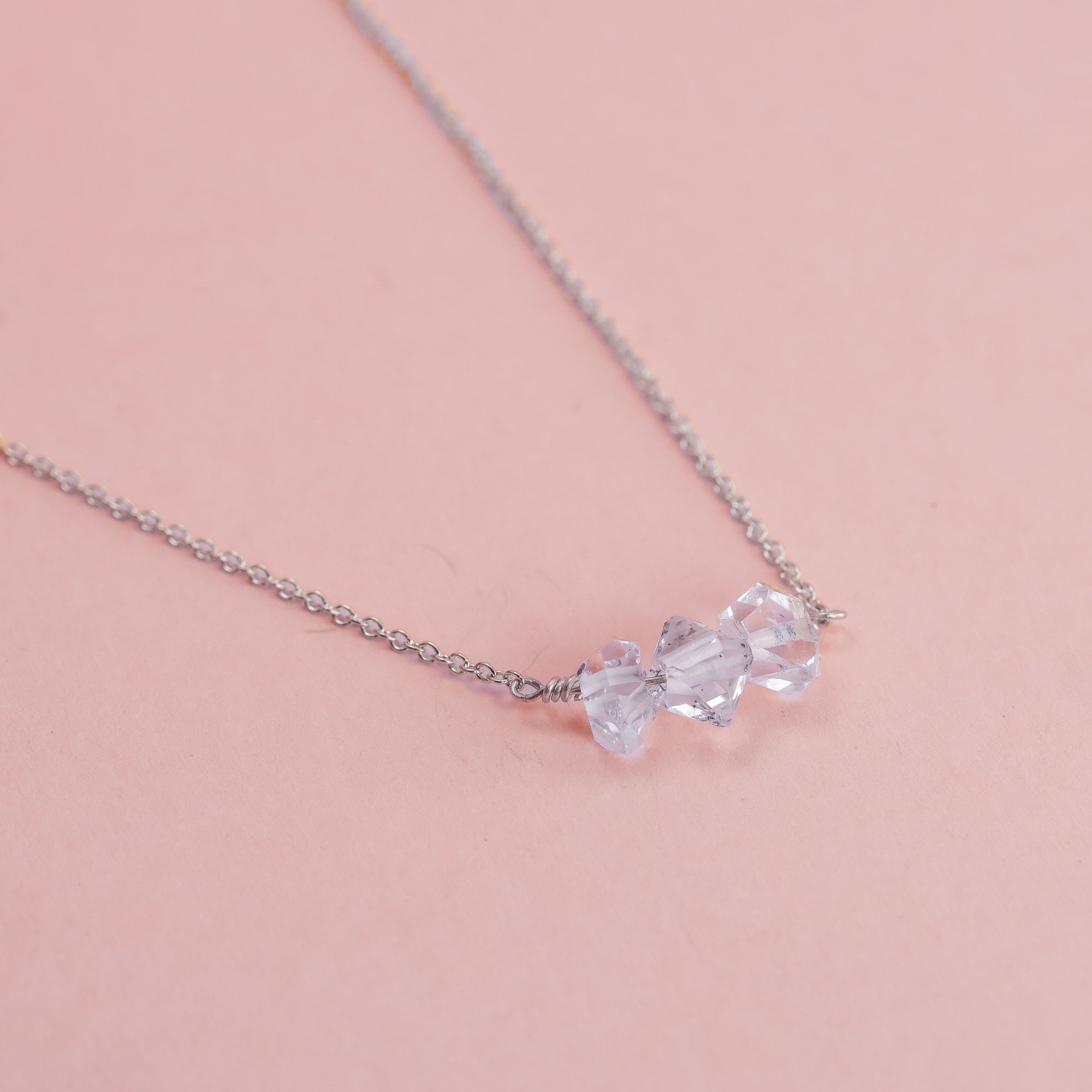 Herkimer Cluster Necklace