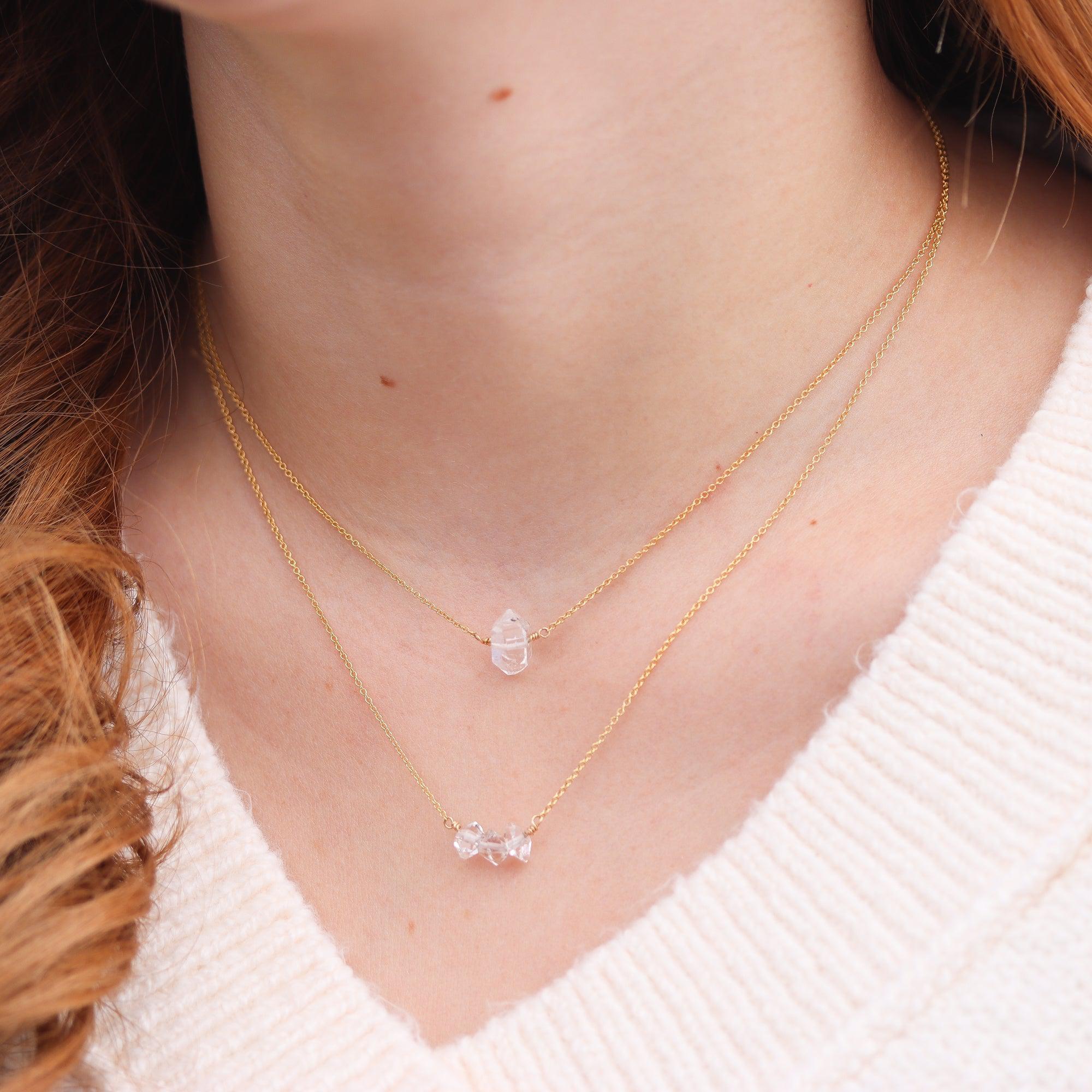 Herkimer Solitaire Necklace