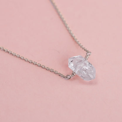 Herkimer Solitaire Necklace