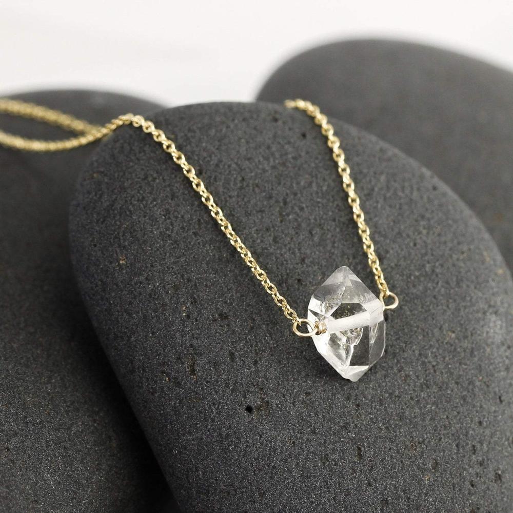 Herkimer Solitaire Necklace