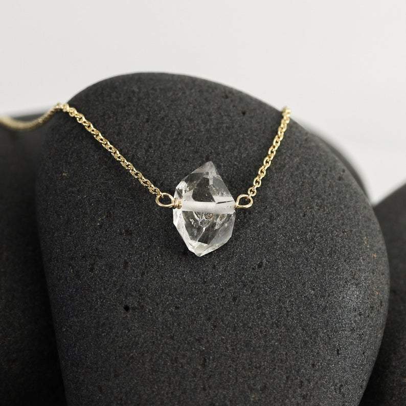 Herkimer Solitaire Necklace