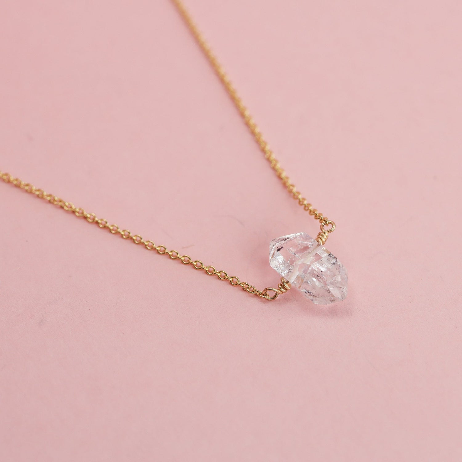 Herkimer Solitaire Necklace