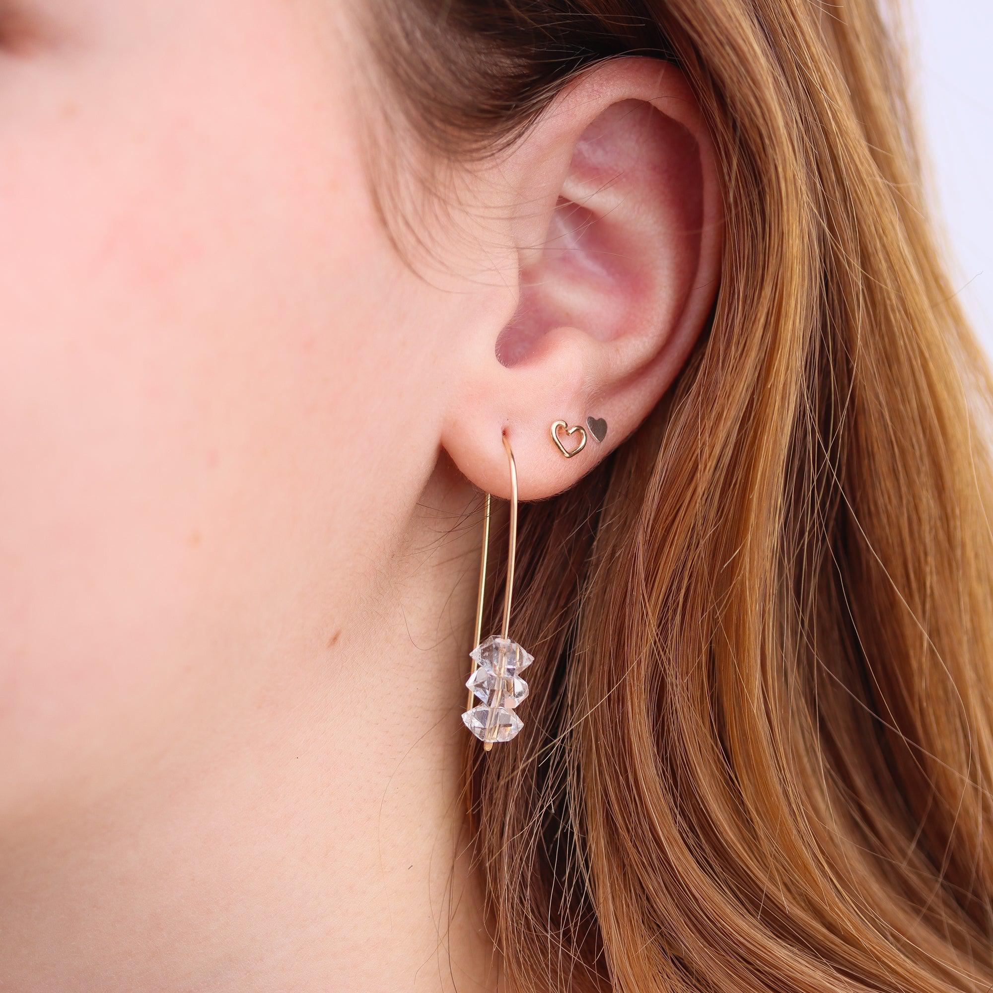 Herkimer Threader Earrings