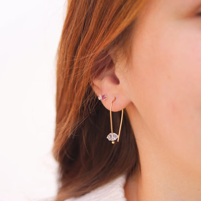 Herkimer Threader Earrings