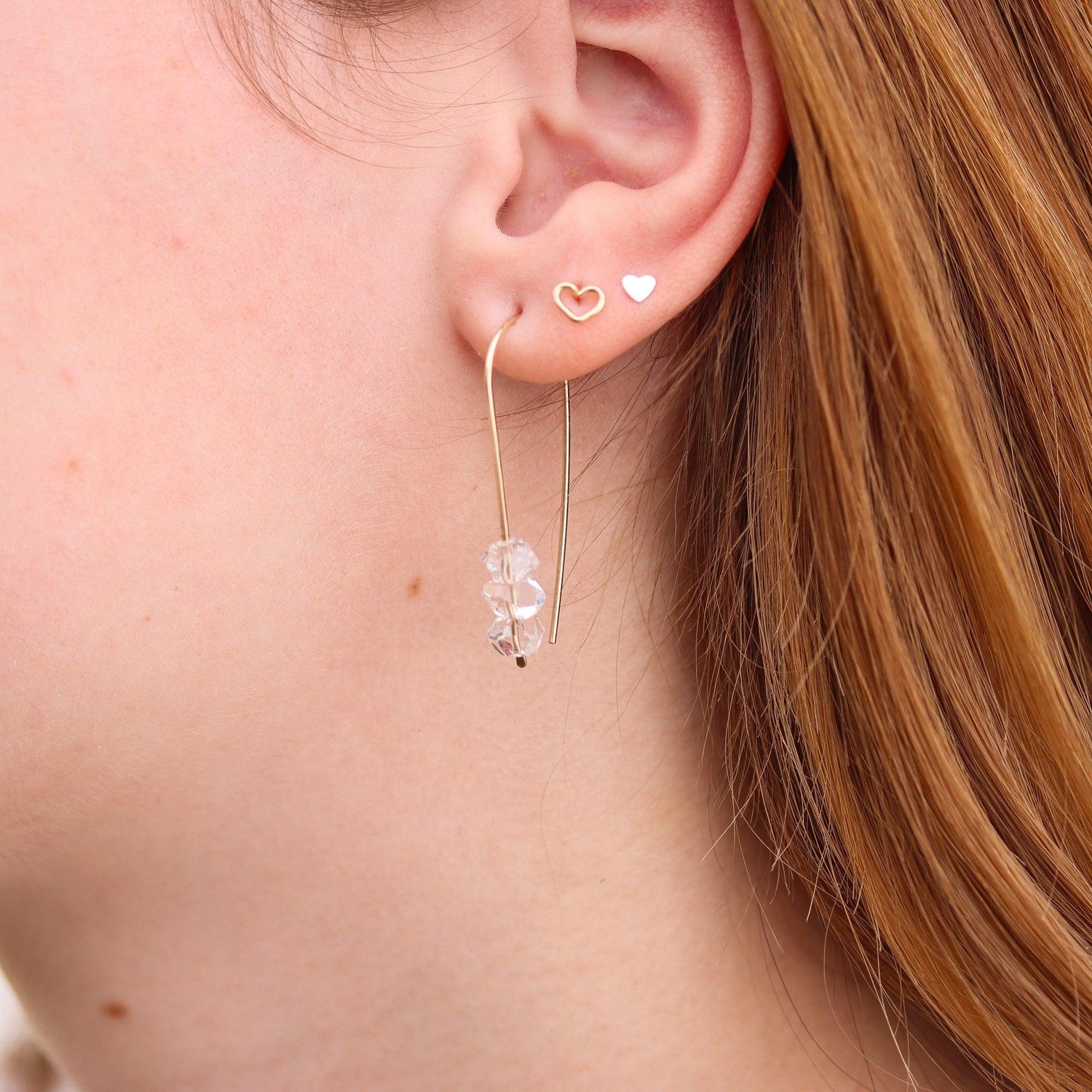 Herkimer Threader Earrings