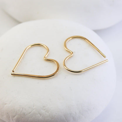 Huggie Heart Hoops