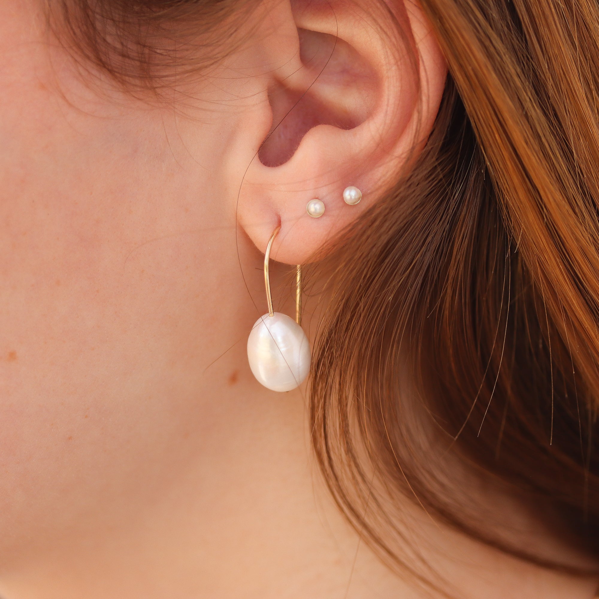 Large 14K Pearl Drops