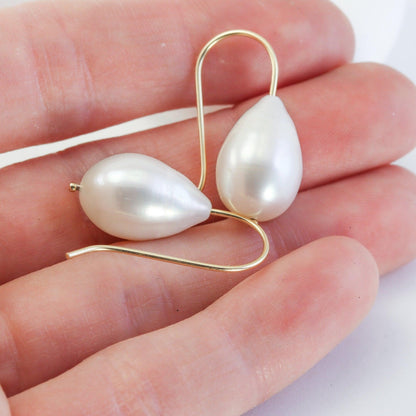 Large 14K Pearl Drops