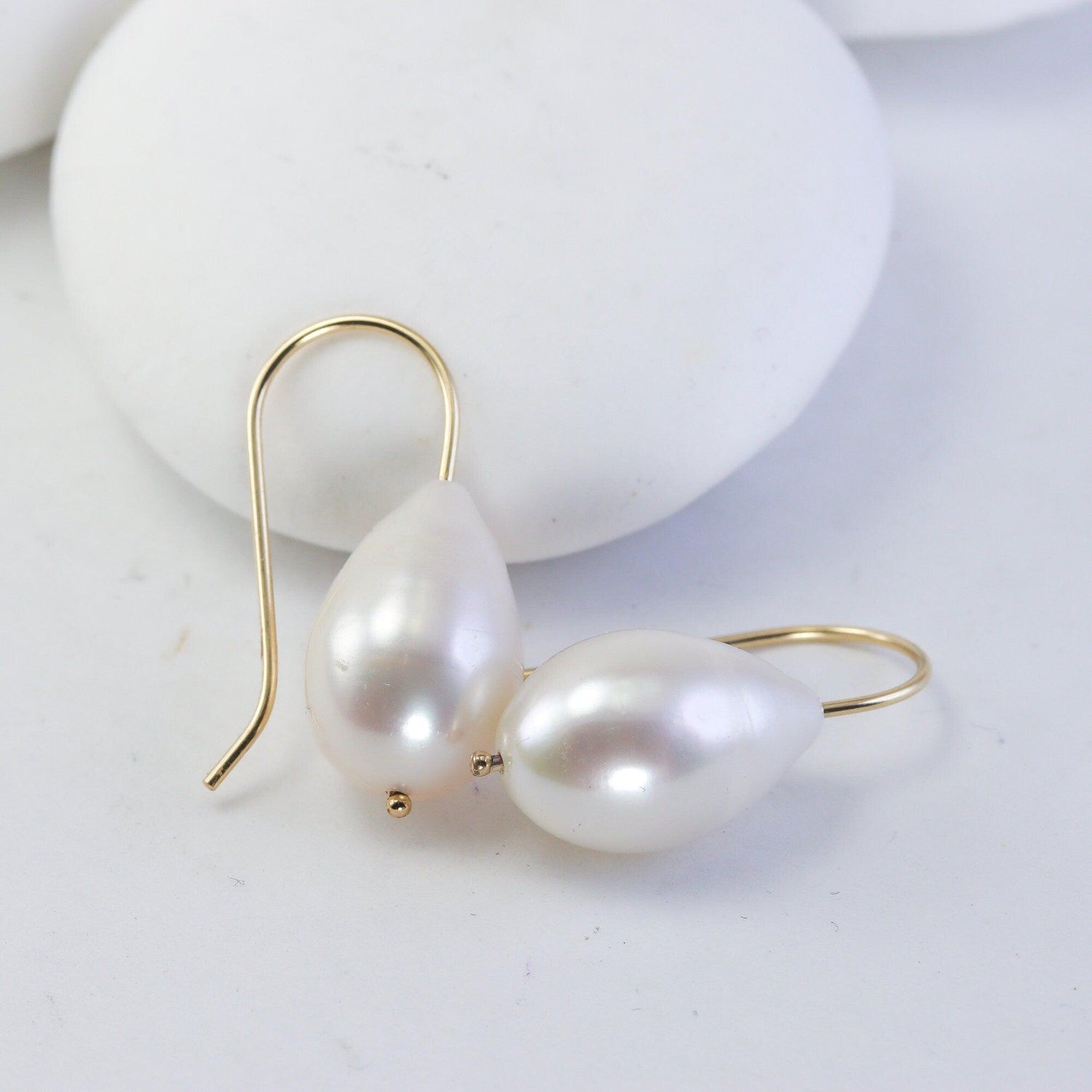 Large 14K Pearl Drops