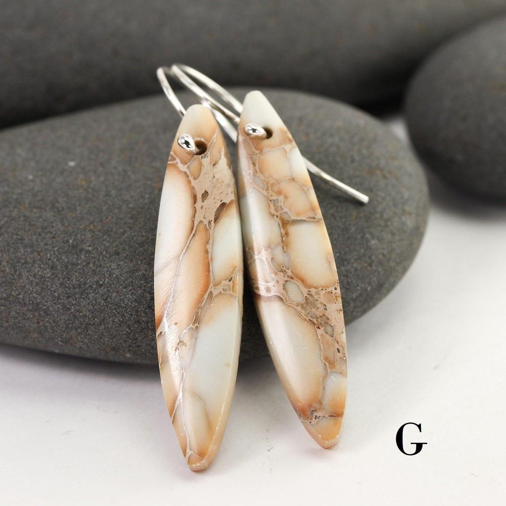 Sterling 2024 Silver Imperial Jasper Earrings