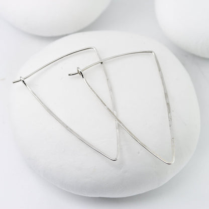 Large Shield Hoops