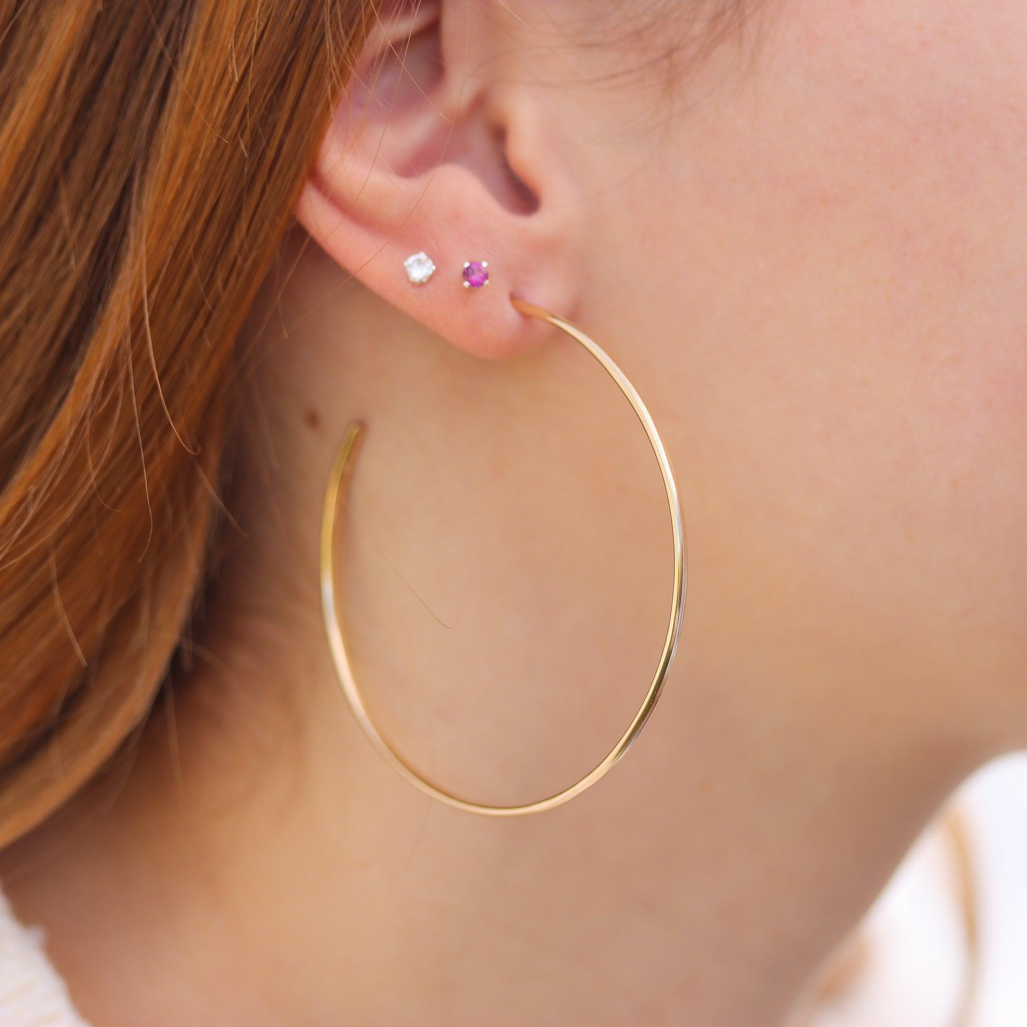 Large Skinny Hoops