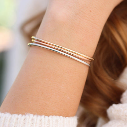 Matte Cuff Bracelet in Gold