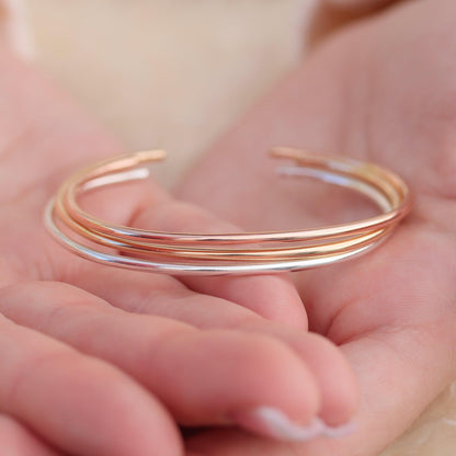 Matte Cuff Bracelet in Gold