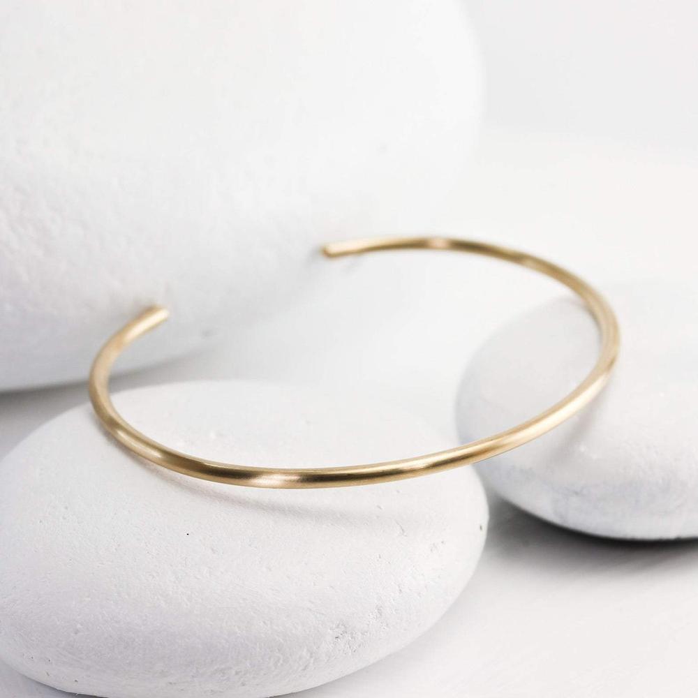 Matte Cuff Bracelet in Gold