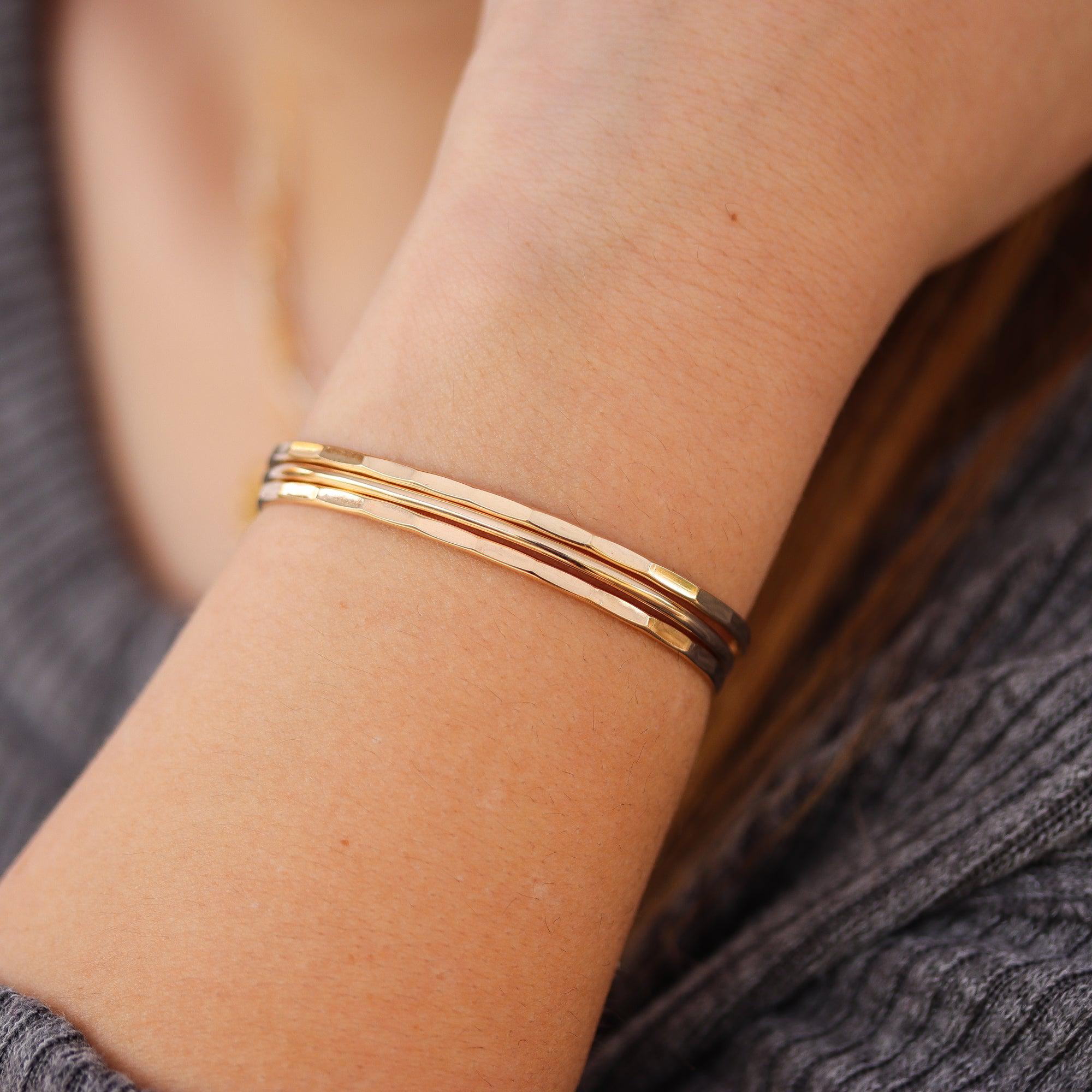 Matte Cuff Bracelet in Gold