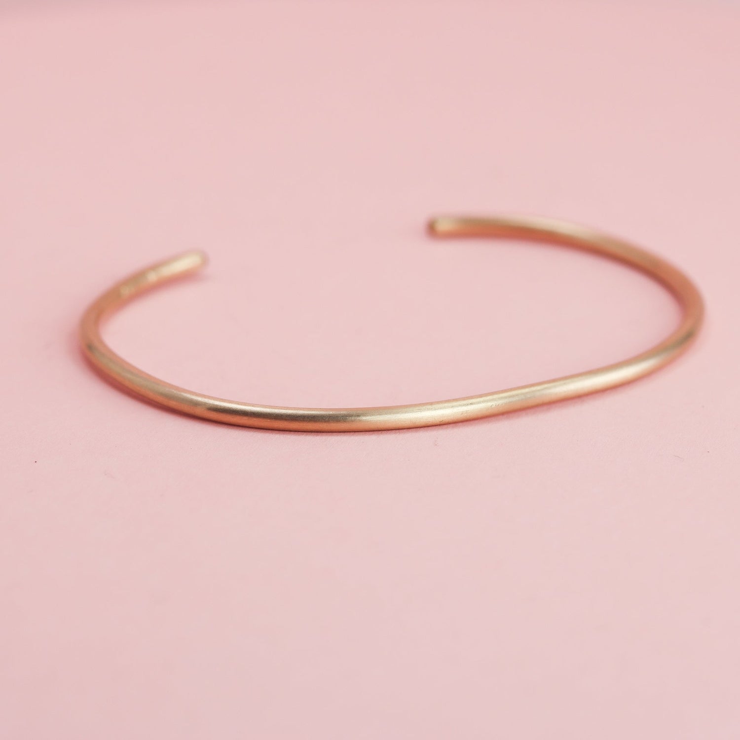 Matte Cuff Bracelet in Gold