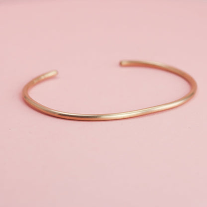 Matte Cuff Bracelet in Gold