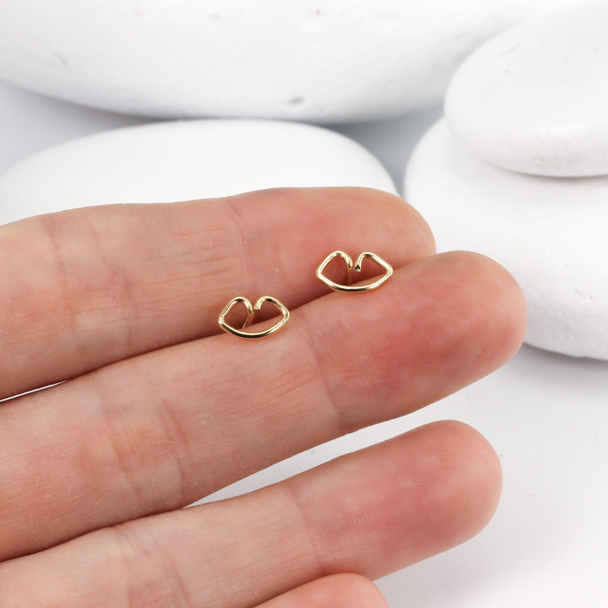 Mini Kiss Stud Earrings