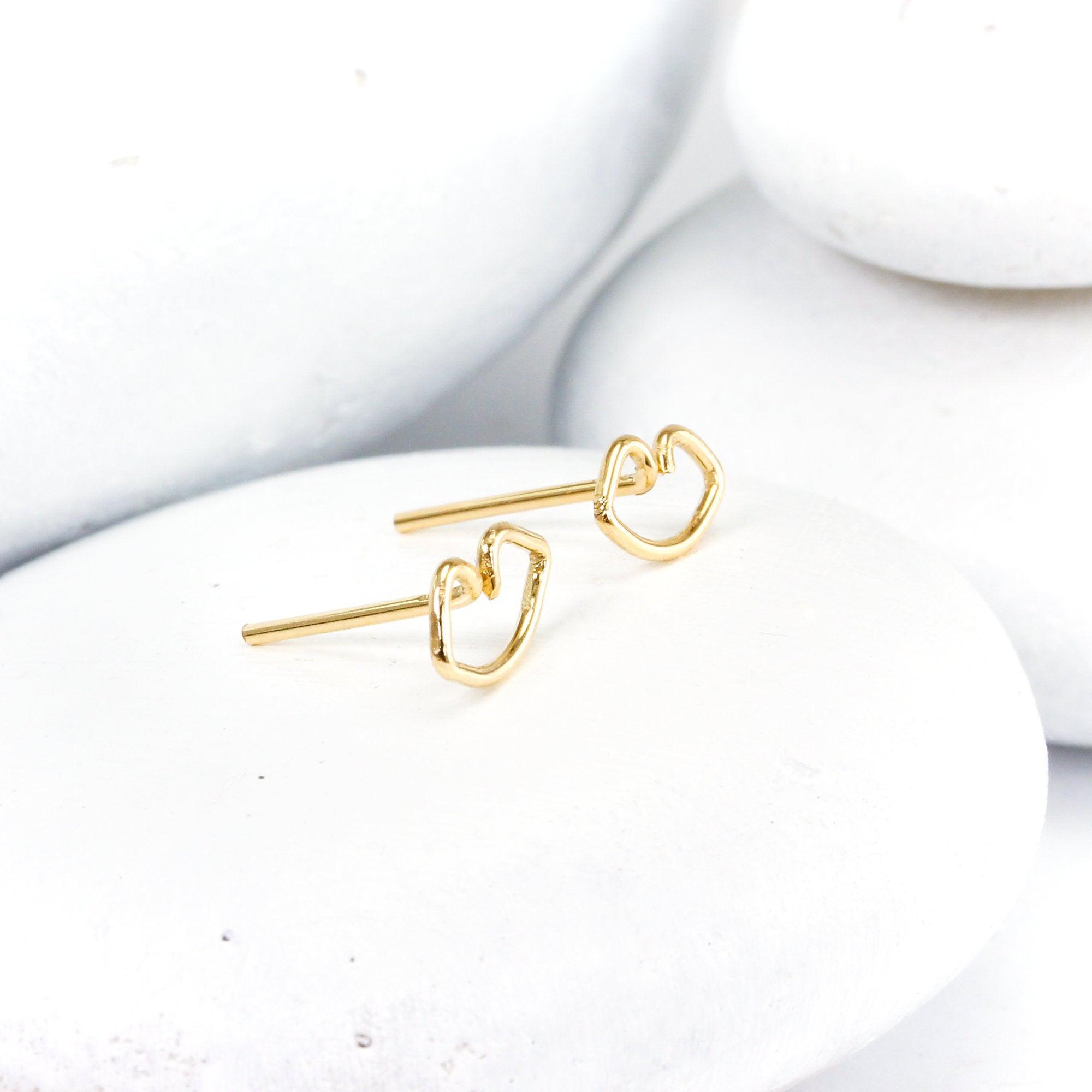 Mini Kiss Stud Earrings