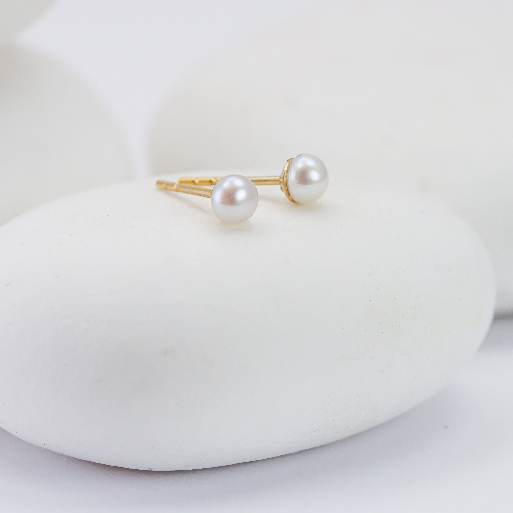 Mini Pearl Stud Earrings