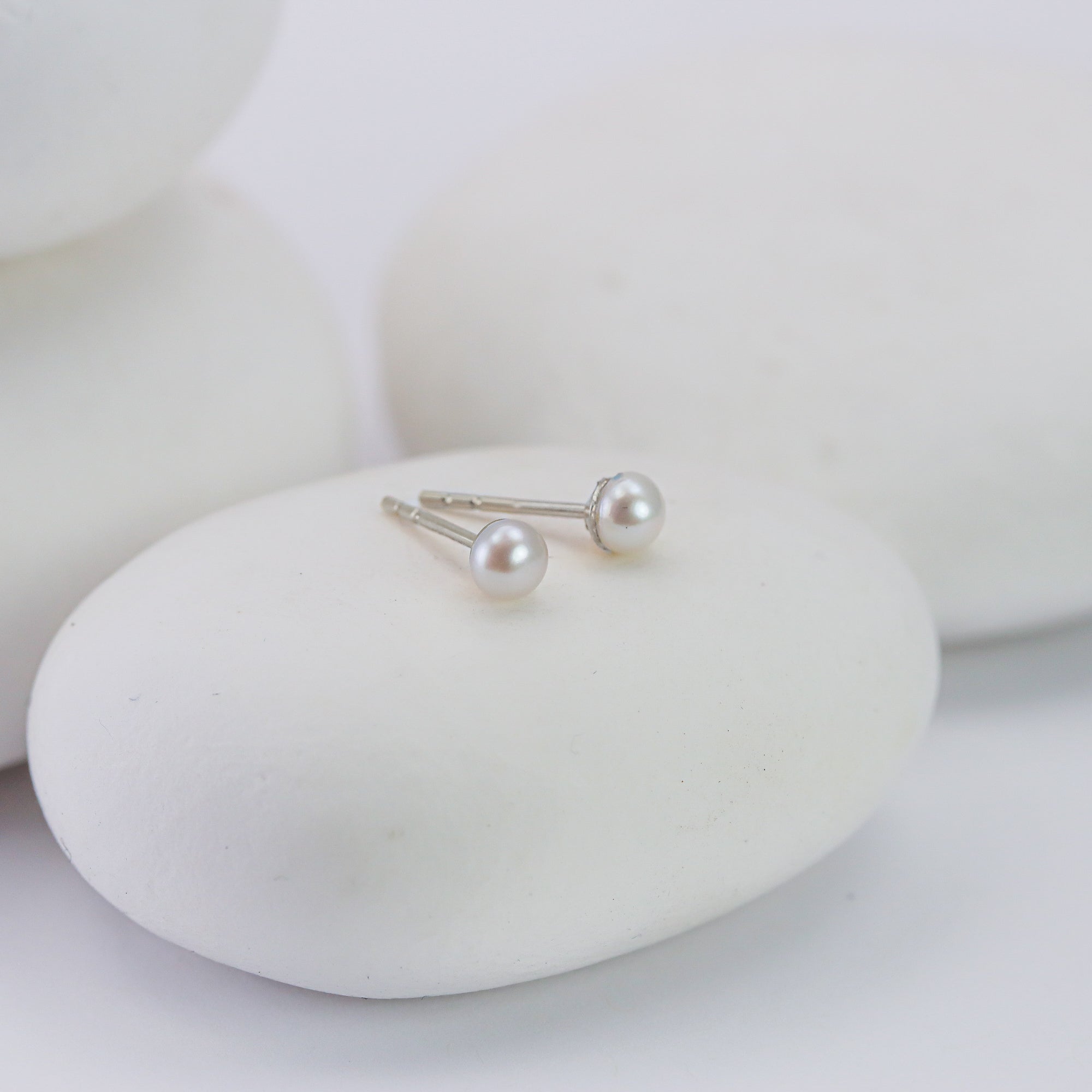 Mini Pearl Stud Earrings