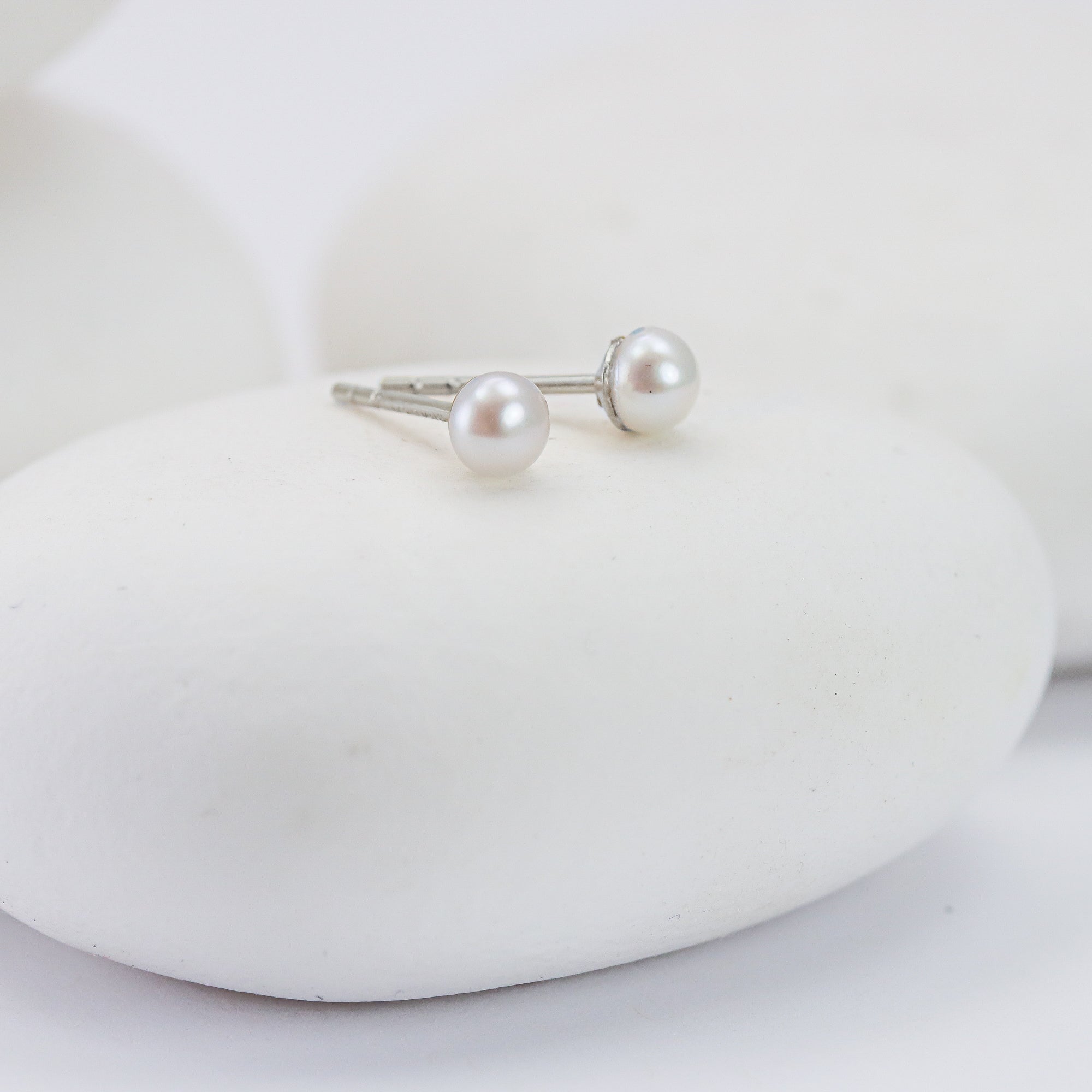 Mini Pearl Stud Earrings