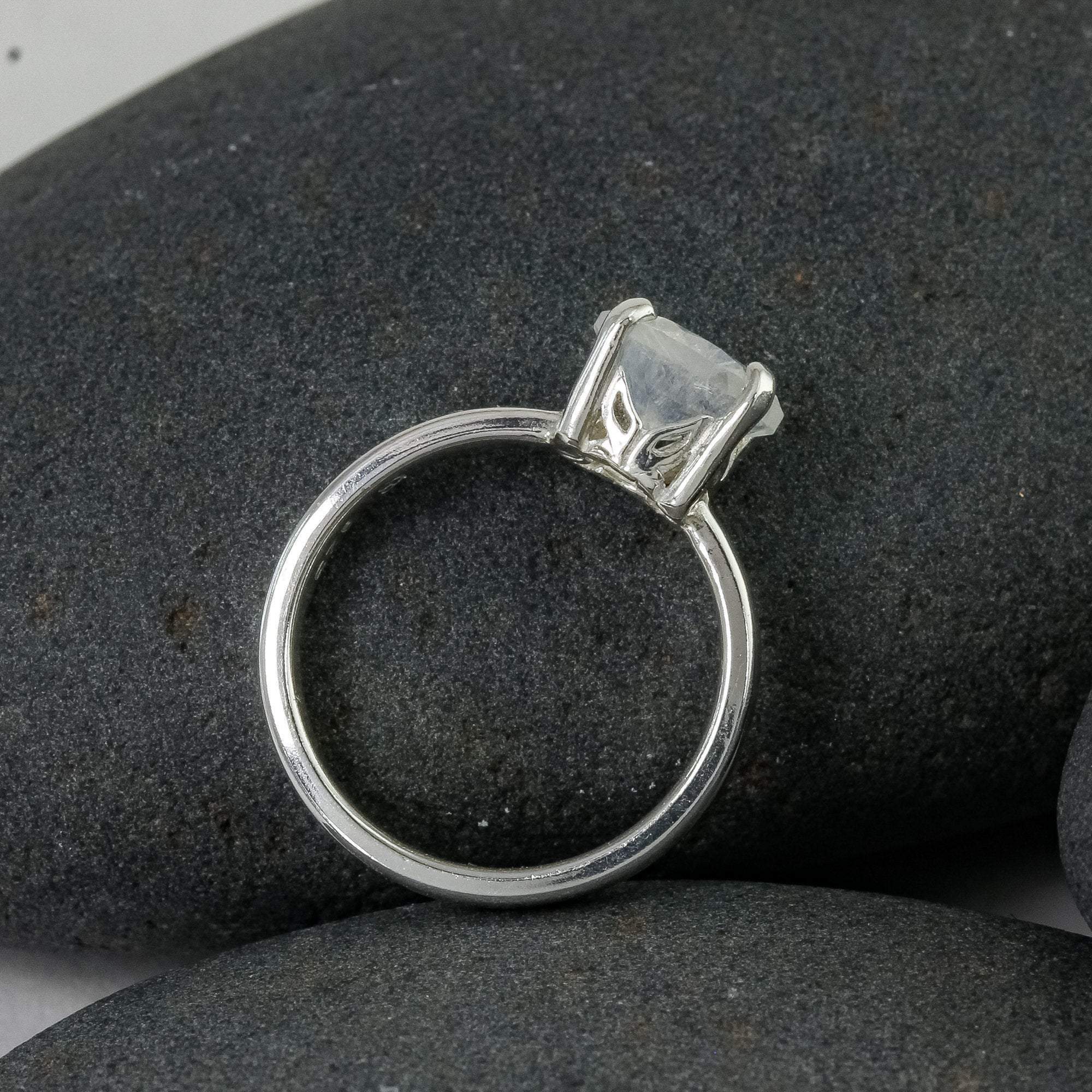 Moonstone Ring in Sterling Silver